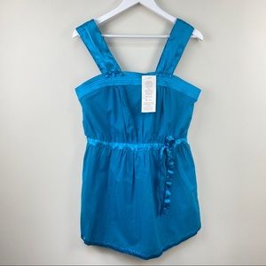 Unique Spectrum Teal Blouse Tank Size Medium New